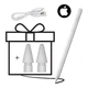 Стилус для iPad 2024 года С функцией Palm Rejection + 2Наконечника White (для 2018-2024годов iPad Air 11 Air 13 M2 Pro 13 11 M4 5/6/7/8/9/10-го пок. Air 3/4/5 Mini 5 6) - изображение 1