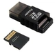 Мини Адаптер для считывания карт памяти Мини кард-ридер Micro SD/SDXC TF -> USB 2.0 Card Reader адаптер Черный - изображение 4