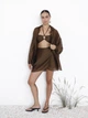 Коричневий костюм тройка Tencel Breeze Set LiLove 346 S Коричневий - изображение 1