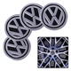 Наклейка на ковпаки Volkswagen 60мм чорна (4шт) Клейкі - изображение 1