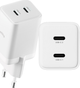 Зарядний пристрій Allity GaN PD QC ATC-01-45WCC 2x USB-C 45W White (5906667550375) - зображення 2