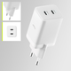 Зарядний пристрій Allity GaN PD QC ATC-01-45WCC 2x USB-C 45W White (5906667550375) - зображення 3