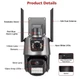 Уличная Wi-Fi IP-камера 8MP P11-QQ6 двойная оптика черная защита от воды IP66 - изображение 3