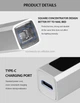 Лампа-фонарик LED 7 3W (серебристая) для ногтей для фиксации верхних форм + 2 штампа для стемпинга - изображение 4