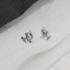 Серьги пусеты этнические серебряные с птицами Голубки mini 925 - изображение 5