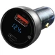 Автомобільний зарядний пристрій Baseus Particular Digital Display QC+PPS Dual Quick Charger Car Charger 65W Shallow tarnish Швидка зарядка USB + Type-C CCKX-C0A - зображення 1