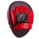 Вигнуті боксерські лапи BOXER 2010-01 (2 шт, шкіряні, 19×23×4 см, чорні з червоним) - изображение 3