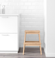 Taboret ze schodkiem IKEA BEKVAM 50 cm Buk (601.788.87) - obraz 3