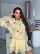 Воздушное платье с воланами 1035ее Simply Sexy желтое S - изображение 6