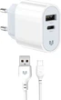 Сетевое зарядное устройство MadeInFuture MFS12 12W A+C + кабель USB-A to USB-C White (MIF82822) - изображение 1