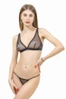 Бюстгальтер женский мягкая чашка из сеточки в горошек Felisiya Lingerie Черный 2007-170г XL - изображение 1