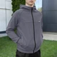 Мужская демисезонная кофта двунитка 2XL серая (BLkf2974dge) - изображение 2