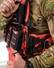 Плитоноска 4 быстрых сброса с напашником и подсумками красная (93117) - изображение 7