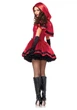 Женский Костюм красной шапочки Leg Avenue Gothic Riding Hood Красный L (SO9124) - изображение 8