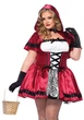 Женский Костюм красной шапочки Leg Avenue Gothic Riding Hood Красный 3X-4X (SO9127) - изображение 9