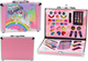 Zestaw piękności LEAN Toys w walizce z cieniami pędzelkami i lakierami Różowy 20346 (5905991026358) - obraz 2