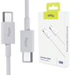 Кабель Allity AUC-03 USB-C - USB-C 1 m 100W White (5906667550160) - зображення 4