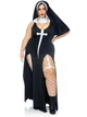 Костюм монашки грешницы Leg Avenue Sultry Sinner Черный 1X-2X ( SX1731 ) - изображение 5