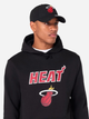 Bluza męska z kapturem kangurka New Era NBA Regular Heat 60505424 XL Czarna (0197883645173) - obraz 3