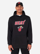 Bluza męska z kapturem kangurka New Era NBA Regular Heat 60505424 M Czarna (0197883645159) - obraz 1