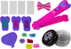 Zestaw piękności LEAN Toys Kreda do malowania włosów z kolorowymi pasemkami i prostownicą z akcesoriami 19577 (5905991009528) - obraz 3