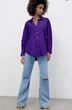 Сорочка жіноча оверсайз ZARA Violet S Фіолетова (2298\225\603) - изображение 3