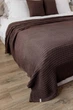 Плед в'язаний ПРОВАНС Cotton шоколадний, 200х220см 040380 - зображення 3