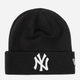 Czapka beanie New Era Mlb Cuff Knit 12122728 One Size Czarna (0193650537856) - obraz 3