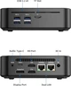 Мини ПК DreamQuest Pro Plus / Intel Processor N150 / RAM 16GB / SSD 1TB / 2 x HDMI / 2 x LAN / Wi-Fi 5 / Bluetooth 4.2 / Windows 11 / Black - изображение 2
