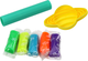 Zestaw plastyczny LEAN Toys Ciastolina do tworzenia 8 planet z foremkami 5 kolorów 17920 (5905991007708) - obraz 3