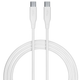 Kabel Allity AUC-02 USB-C - USB-C 1 m 100W White (5906667550269) - obraz 1