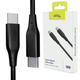 Kabel Allity AUC-02 USB-C - USB-C 1 m 100W Black (5906667550276) - obraz 4
