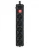 Фильтр питания Gembird Pro (SPG5-G-6B-PRO) 5 розеток, 1.8м, черный - изображение 5