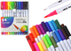 Zestaw pisaków LEAN Toys dwustronnych w organizerze 24 szt 17305 (5905991001614) - obraz 2