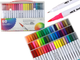 Zestaw pisaków LEAN Toys dwustronnych w organizerze 60 szt 17308 (5905991001645) - obraz 2