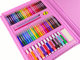 Zestaw artystyczny LEAN Toys w walizce 208 elementów Różowy 16155 (5905679077030) - obraz 5