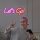 Неонова вивіска "Lets Go!" 50х20см 500 - изображение 2
