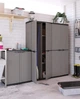 Шафа для зберігання Keter Kis Armadio Portascope Jolly 166х68x39 см темно-сіра пластикова господарська для мітли швабри (241070) - изображение 10