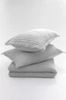 Покрывало с наволочкой Merinos Modern Line 150×220 см светло-серое - изображение 2