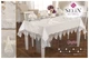 Льняная скатерть с ранером Selin Cagla Set 160×350 см+12 салфеток бежевая - изображение 1