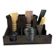 Кавовий органайзер WNINE 2X Barista Coffee Organizer Plus, дерев’яний стенд для стаканів, кришок, паличок та цукру (WN-002) - зображення 4