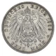 Монета Германия 3 марки 1909 Серебро F-VF Германский император Вильгельм II - изображение 2