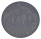 Монета Великобритания 0,5 пенни 1960 F-VF Half Penny Корабль - изображение 1