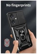 Чехол Camshield c кольцом-подставкой на Realme Note 60 (RMX3933) / black - изображение 5