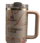 Термос термокружка Stanley Quencher H2.0 Tumbler из нержавеющей стали 1,18 л Cream Marble KT6007808 - изображение 8