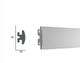 Карниз для LED освещения серия D Tesori KD 305 1150 мм - изображение 2