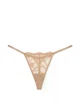Комплект Victoria's Secret Rose Lace Push up Bra and Twinkle Strap Lave V-String Panty бежевый размер 34A-S - изображение 6