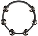 Тамбурін MEINL Compact Wood Tambourine Steel Jingles Black CTA2S-BK - изображение 3
