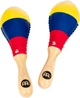 Маракаси MEINL Rawhide Maracas Traditional Colombia Flag MSM3CO - изображение 1