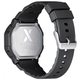 Годинник NORTH EDGE X1 цифровий водозахист 5 ATM, LCD екран, силікон, чорний/червоний - зображення 2
